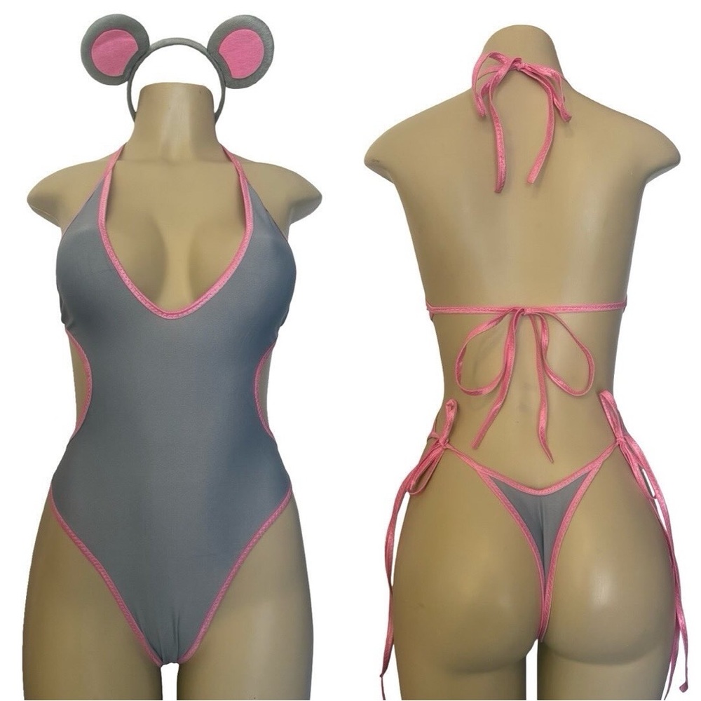 I’m a mouse duh … exotic Dancewear set